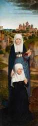 Old Woman at Prayer with St. Anne